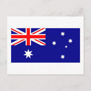 Carte postale drapeau australien