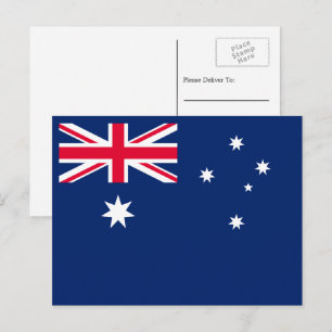 Carte Postale Drapeau australien, Drapeau australien