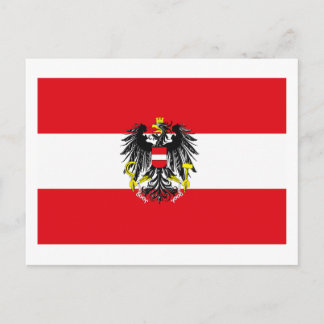 Carte postale drapeau Autriche