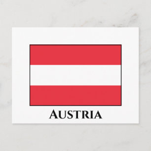 Carte Postale Drapeau Autriche (Autriche)