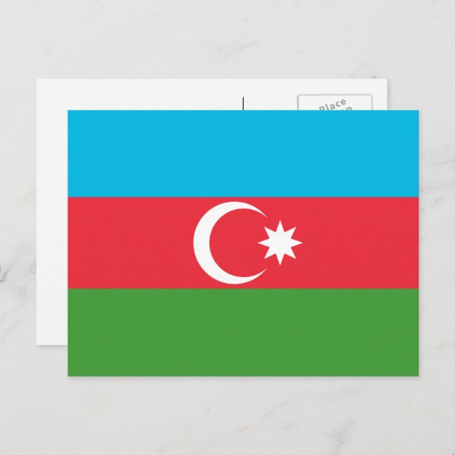 Carte Postale Drapeau azerbaïdjanais, Drapeau de l'Azerbaïdjan