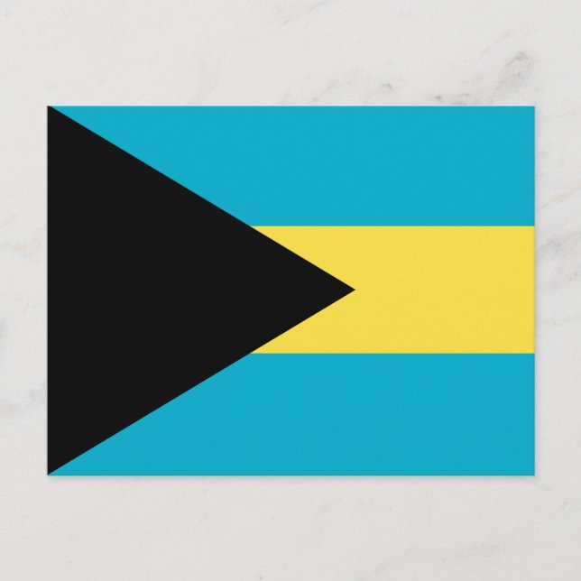 Carte Postale Drapeau bahaméen (Devant)