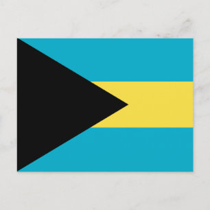 Carte postale Drapeau Bahaméen patriotique