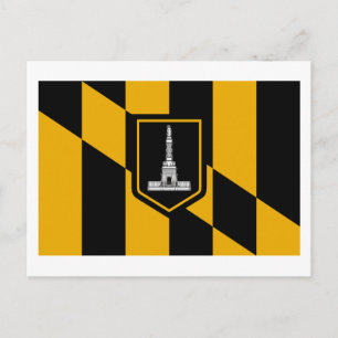 Carte Postale Drapeau Baltimore