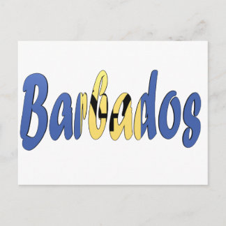 Carte Postale Drapeau Barbade
