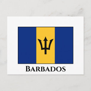 Carte Postale Drapeau Barbade