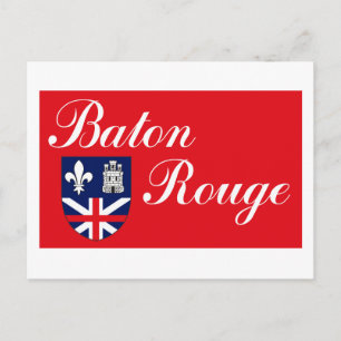 Carte postale Drapeau Baton Rouge