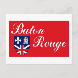Carte postale Drapeau Baton Rouge
