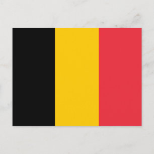 Carte postale Drapeau Belgique