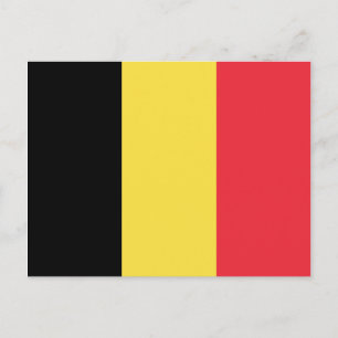 Carte postale Drapeau Belgique