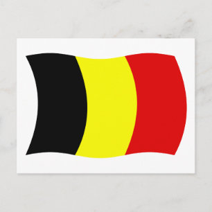 Carte postale Drapeau Belgique