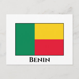 Carte Postale Drapeau Bénin