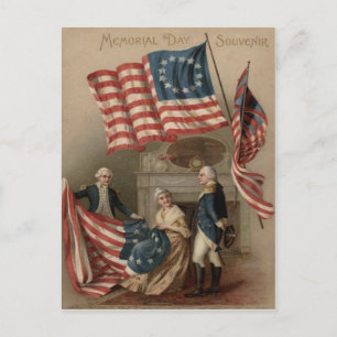 Carte Postale Drapeau Betsy Ross George Washington des USA