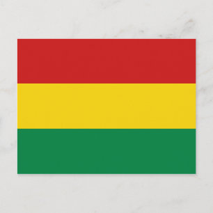 Carte postale Drapeau Bolivie