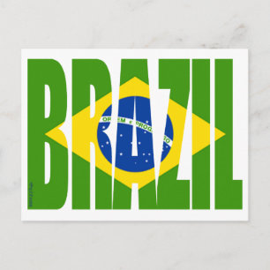 Carte Postale Drapeau BRÉSIL