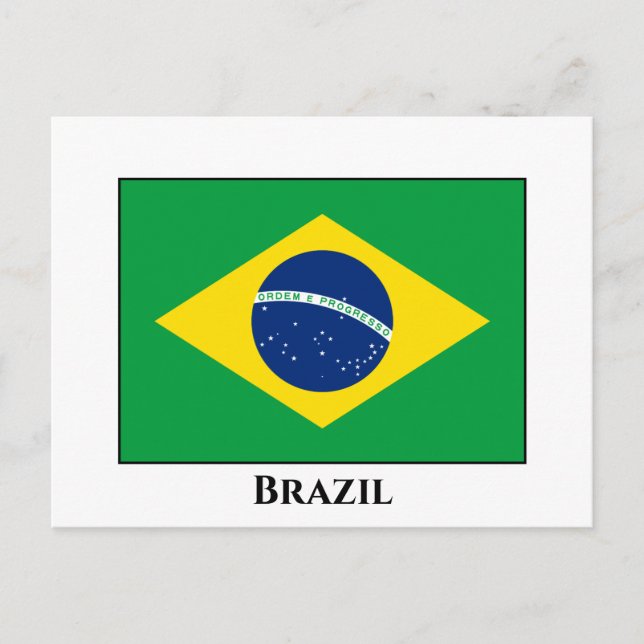 Carte Postale Drapeau Brésil (Brésil) (Devant)