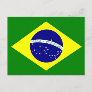 Carte Postale Drapeau brésilien