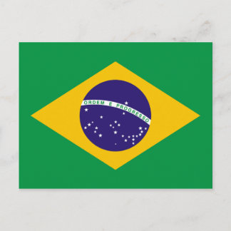 Carte Postale Drapeau brésilien