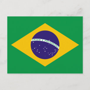 Carte Postale Drapeau brésilien