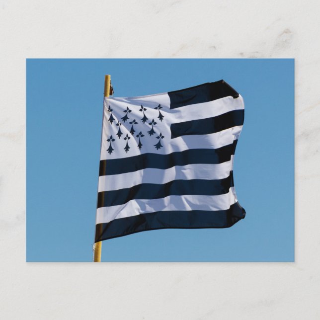 Carte Postale Drapeau breton (Devant)