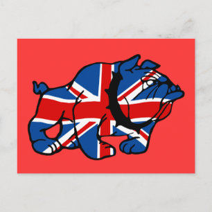 Carte Postale Drapeau britannique patriotique