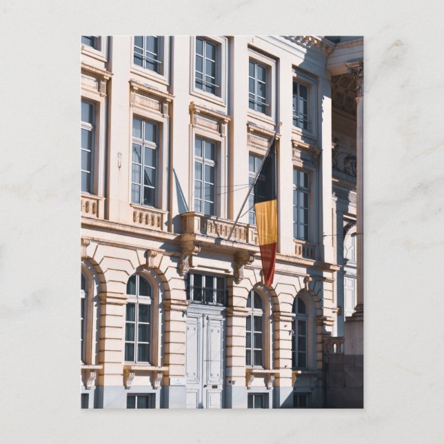 Carte Postale Drapeau Bruxelles Belgique (Devant)