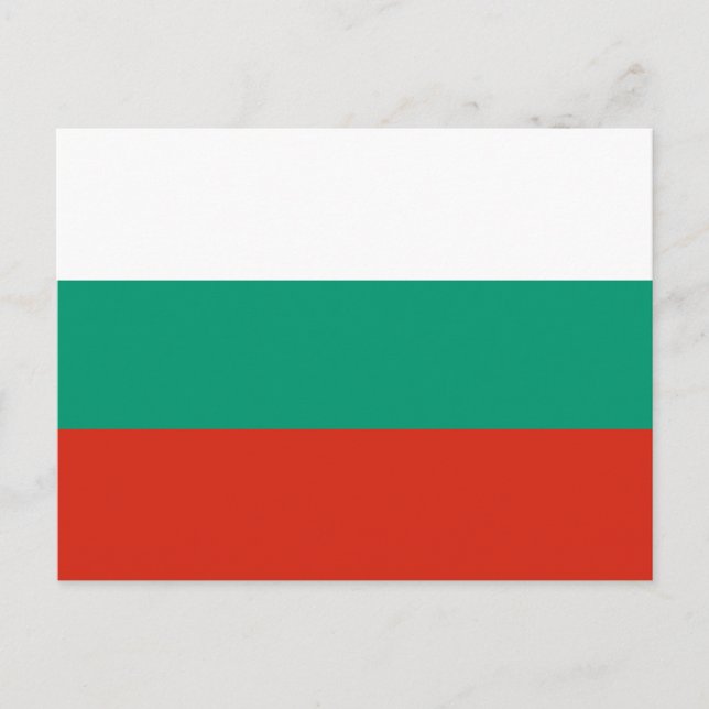 Carte postale drapeau Bulgarie (Devant)