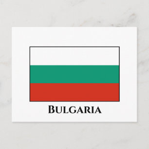 Carte Postale Drapeau Bulgarie