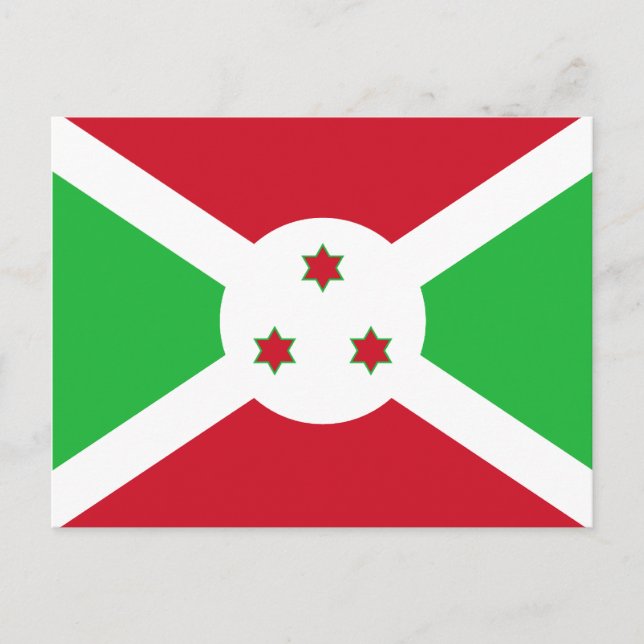 Carte postale Drapeau Burundi (Devant)
