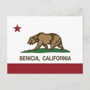 Carte Postale Drapeau californien Benicia