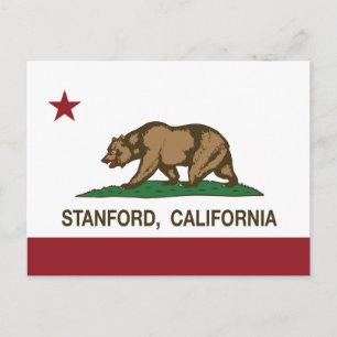 Carte Postale Drapeau californien Stanford