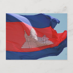 Carte Postale drapeau cambodge