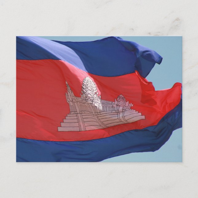 Carte Postale drapeau cambodge (Devant)