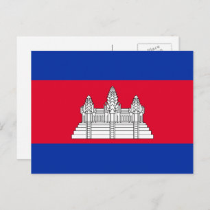 Carte Postale Drapeau cambodgien, Drapeau du Cambodge