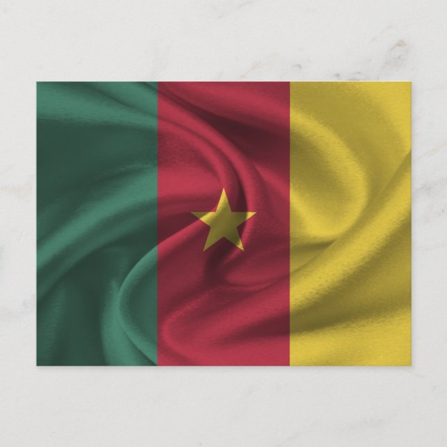 Carte Postale Drapeau Cameron (Devant)