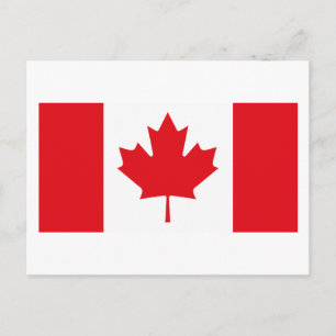 Carte postale Drapeau Canada
