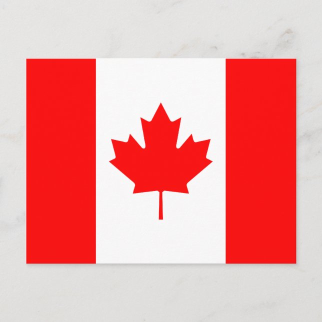 Carte postale Drapeau Canada (Devant)