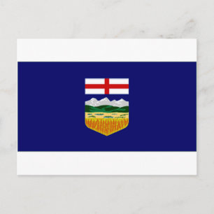 Carte Postale Drapeau Canada-Alberta