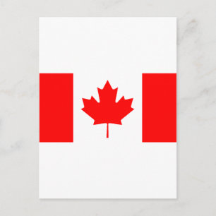 Carte Postale Drapeau canadien