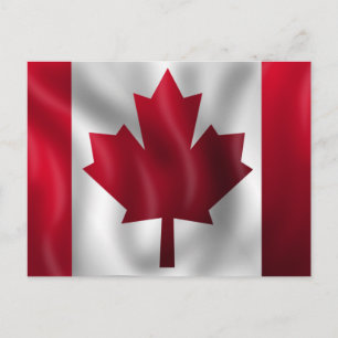 Carte Postale Drapeau canadien
