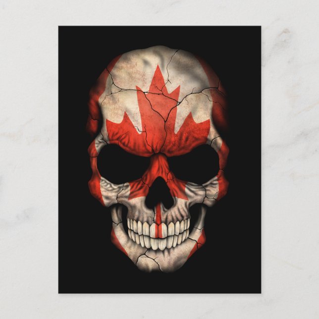 Carte Postale Drapeau canadien personnalisable (Devant)