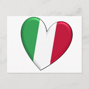 Carte Postale Drapeau cardiaque en Italie