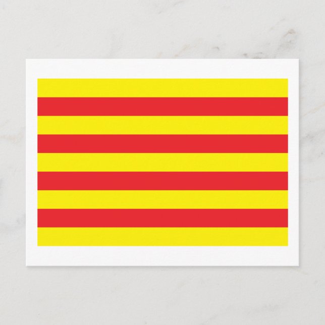 Carte postale Drapeau Catalogne (Devant)