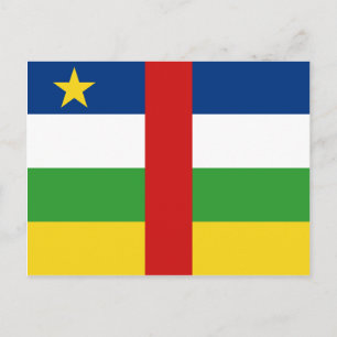 Carte postale Drapeau Centrafrique