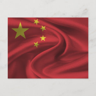Carte Postale Drapeau chinois