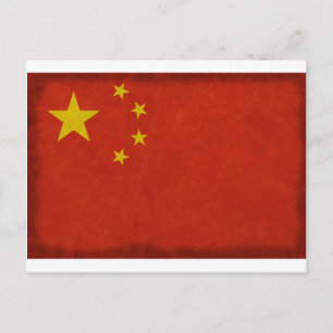 Carte Postale Drapeau Chinois