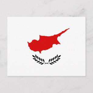 Carte Postale Drapeau chypriote monochrome
