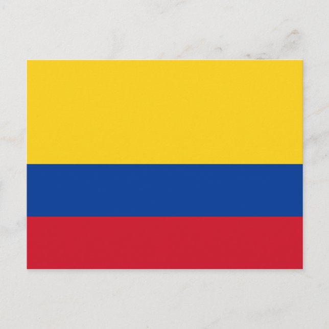 Carte postale Drapeau Colombie (Devant)