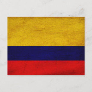 Carte Postale Drapeau Colombie