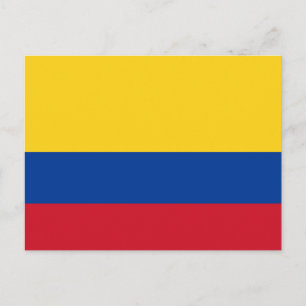 Carte postale drapeau Colombie